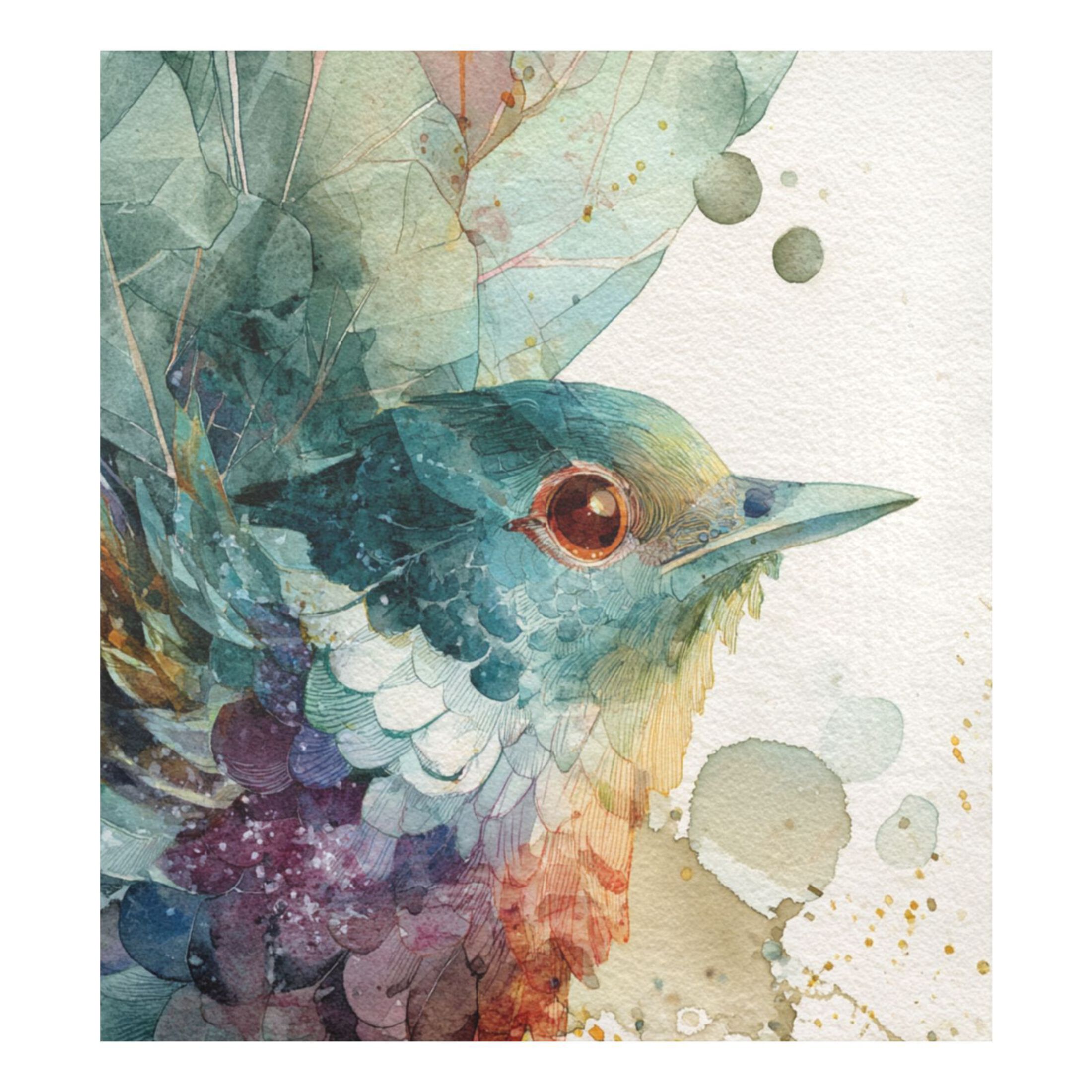 Dishwasher Magnetic Sticker 23x26 Inch Refrigerator Magnetic Sticker Washing Machine Magnetic Sticker Kitchen Panel Magnetic Sticker Home Decor Watercolor Blue Bird
