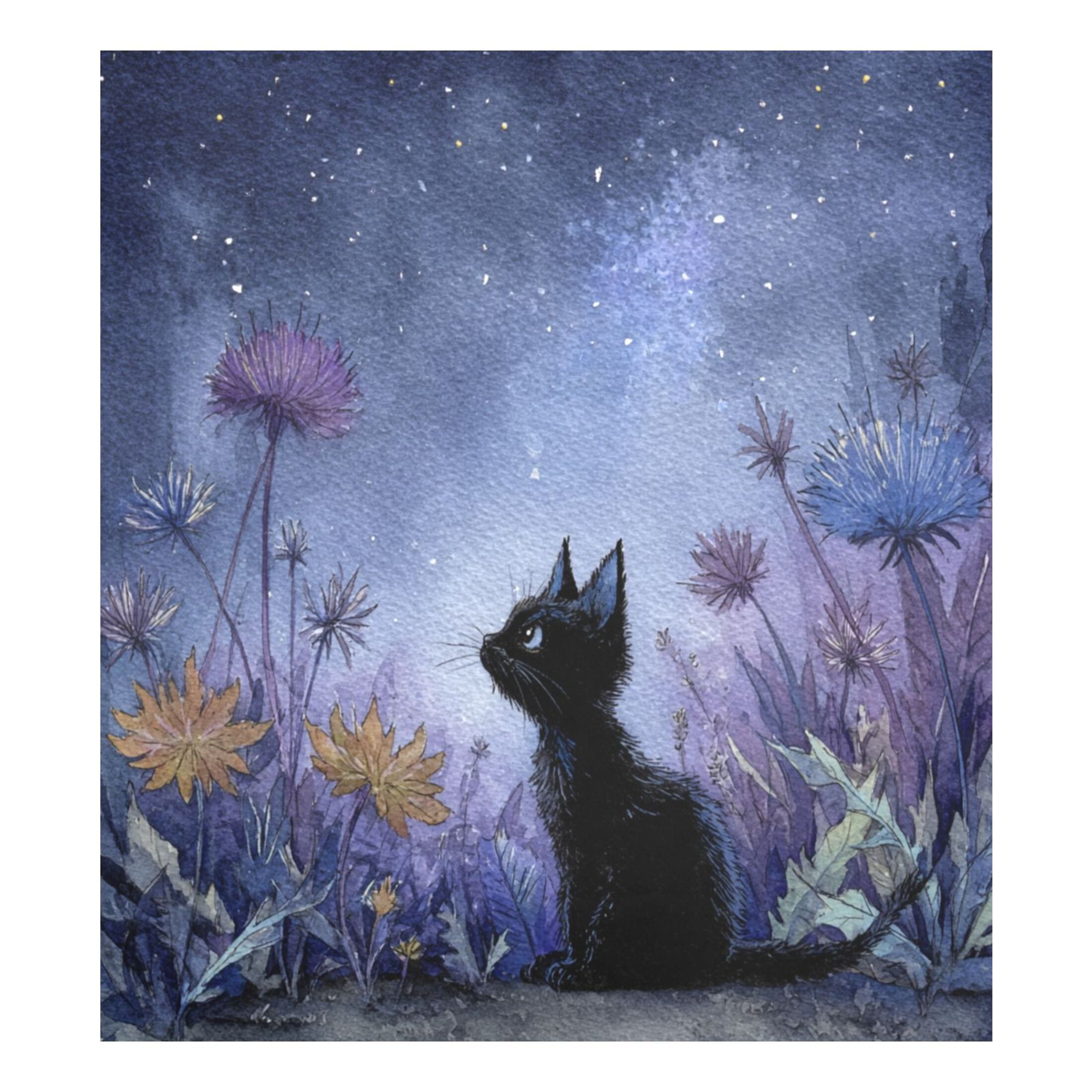 Dishwasher Magnetic Sticker 23x26 Inch Refrigerator Magnetic Sticker Washing Machine Magnetic Sticker Kitchen Panel Magnetic Sticker Home Decor Watercolor Black Cat