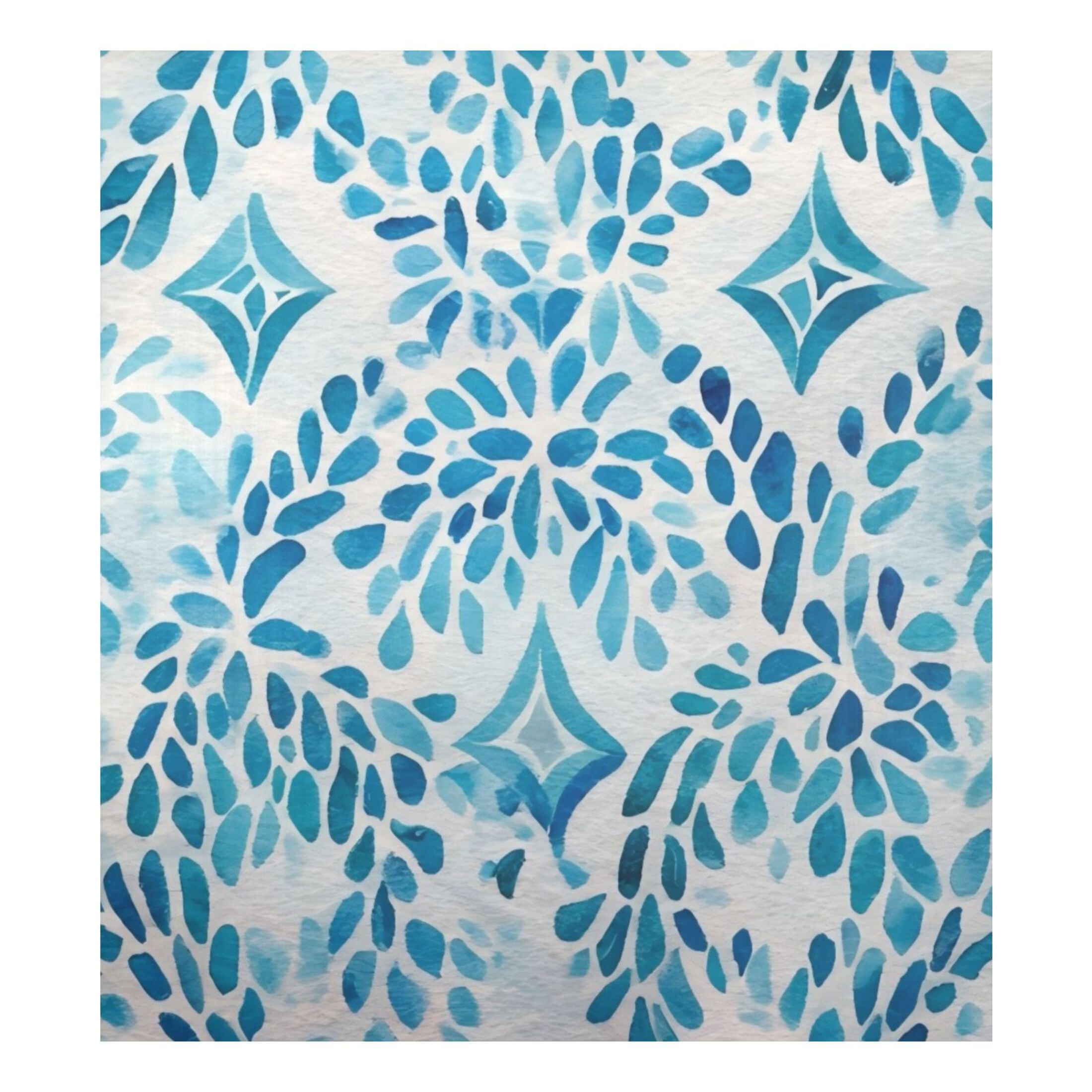 Dishwasher Magnetic Sticker 23x26 Inch Refrigerator Magnetic Sticker Washing Machine Magnetic Sticker Kitchen Panel Magnetic Sticker Home Decor Watercolor Blue Pattern