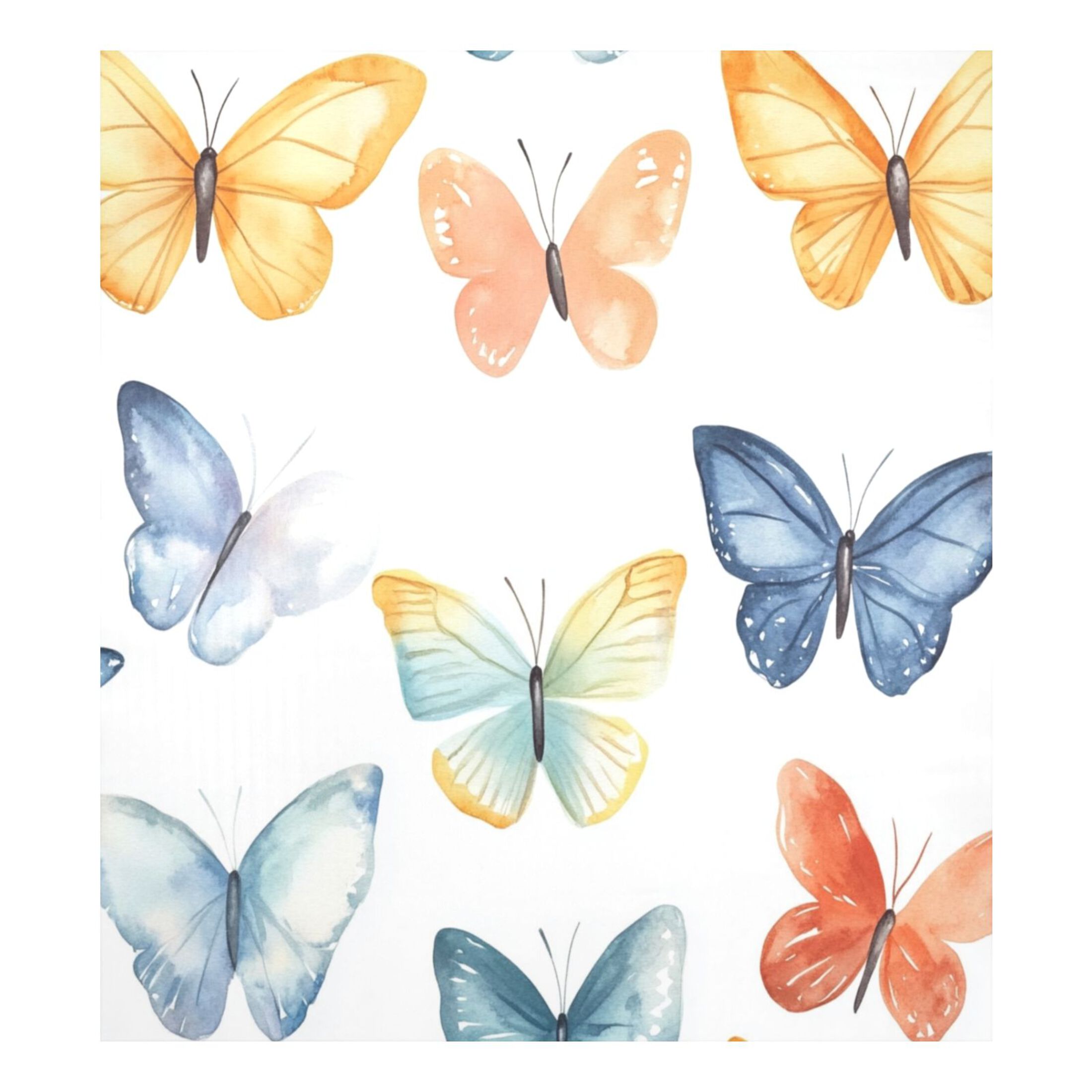 Dishwasher Magnetic Sticker 23x26 Inch Refrigerator Magnetic Sticker Washing Machine Magnetic Sticker Kitchen Panel Magnetic Sticker Home Decor Watercolor Pretty Butterfly