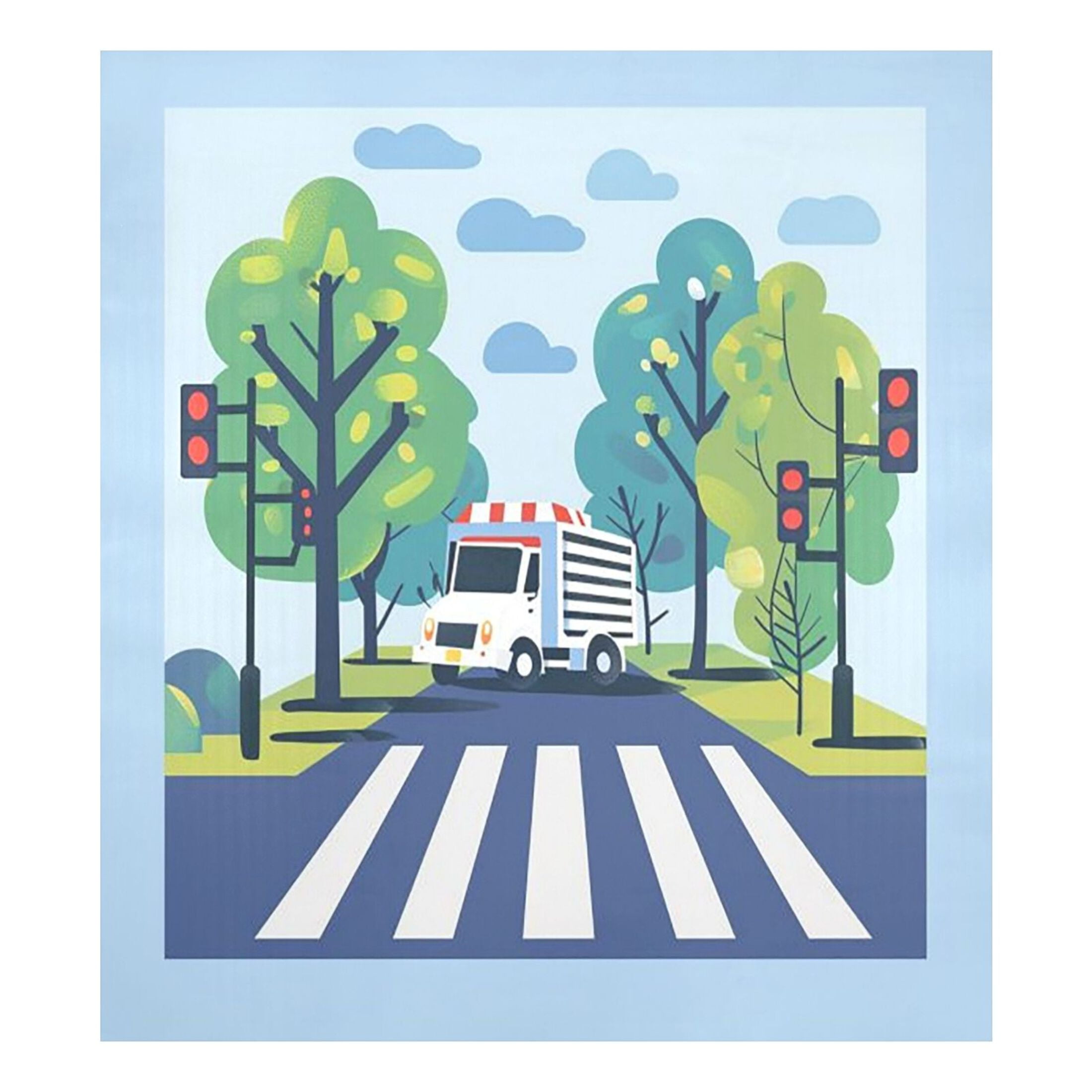 Dishwasher Magnetic Sticker 23x26 Inch Refrigerator Magnetic Sticker Washing Machine Magnetic Sticker Kitchen Panel Magnetic Sticker Home Decor White Zebra Crossing and White Cars