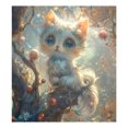 thumbnail image 1 of Dishwasher Magnetic Sticker 23x26 Inch Refrigerator Magnetic Sticker Washing Machine Magnetic Sticker Kitchen Panel Magnetic Sticker Home Decor White Cat in Tree, 1 of 6