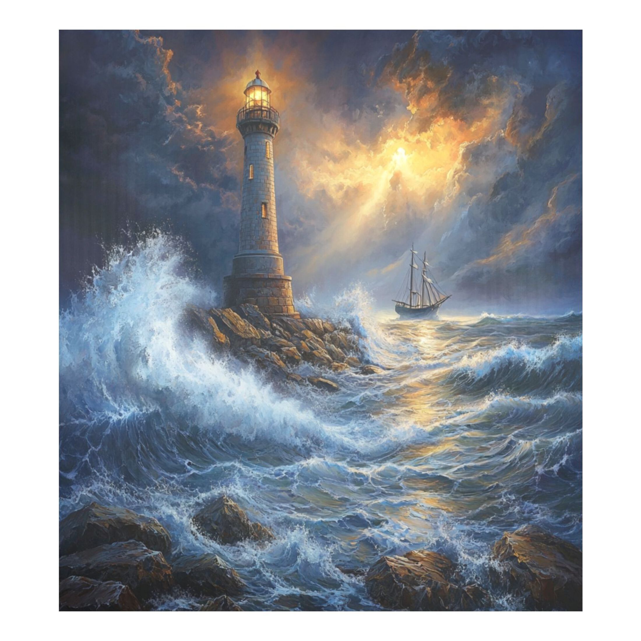 Dishwasher Magnetic Sticker 23x26 Inch Refrigerator Magnetic Sticker Washing Machine Magnetic Sticker Kitchen Panel Magnetic Sticker Home Decor Wind and Wave Lighthouse
