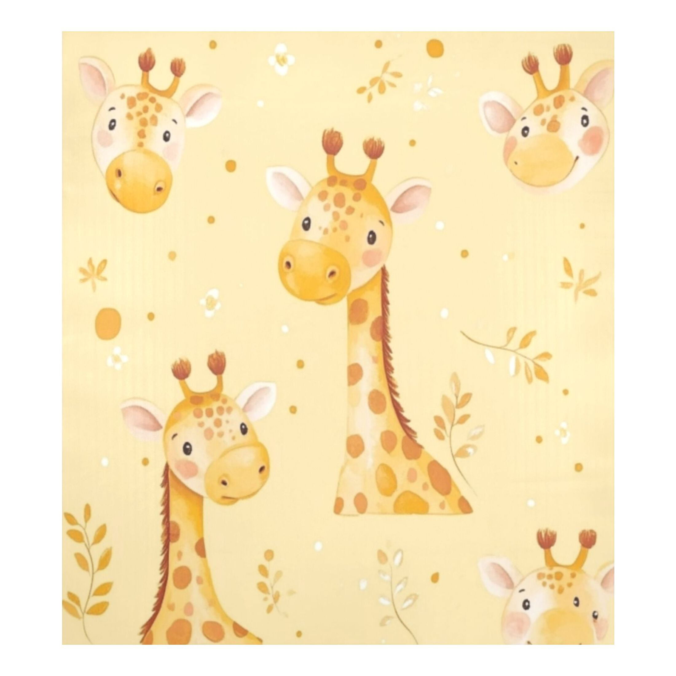 Dishwasher Magnetic Sticker 23x26 Inch Refrigerator Magnetic Sticker Washing Machine Magnetic Sticker Kitchen Panel Magnetic Sticker Home Decor Yellow Cartoon Giraffe