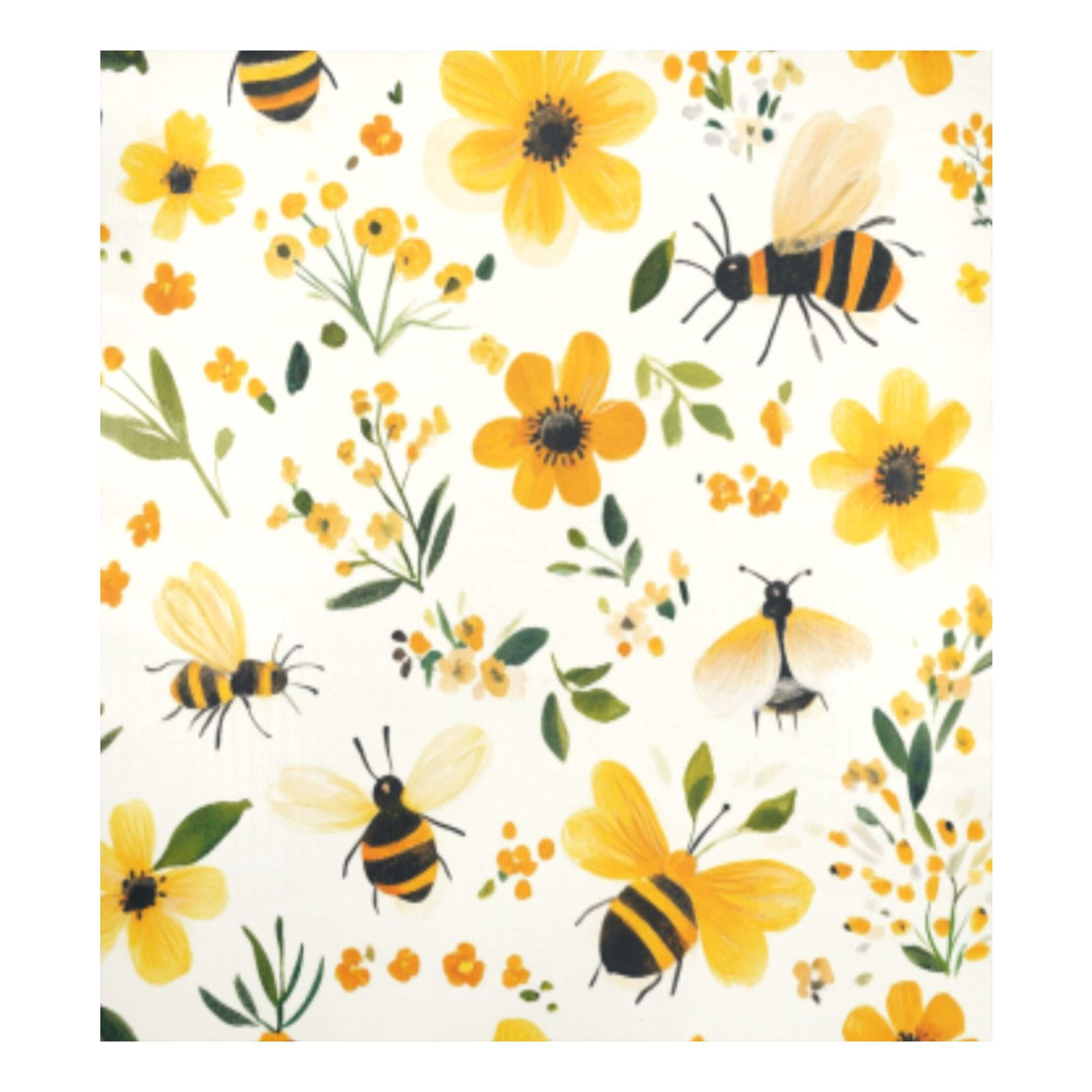Dishwasher Magnetic Sticker 23x26 Inch Refrigerator Magnetic Sticker Washing Machine Magnetic Sticker Kitchen Panel Magnetic Sticker Home Decor Yellow Flowers and Bees