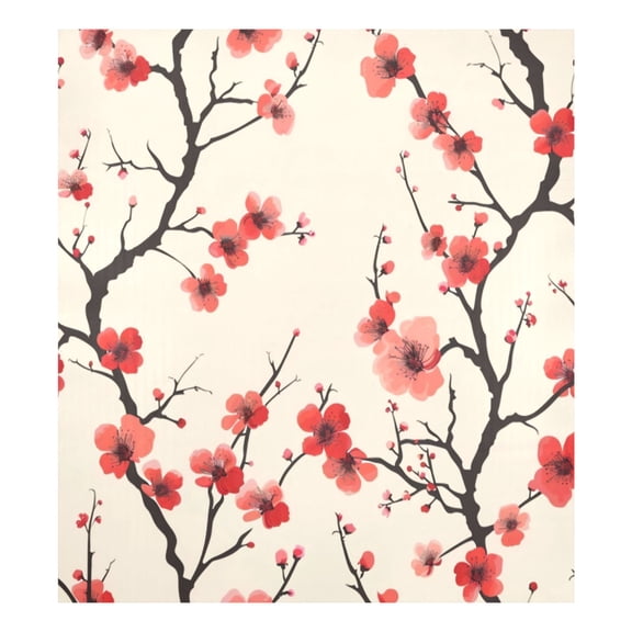 Dishwasher Magnetic Sticker 23x26 Inch Refrigerator Magnetic Sticker Washing Machine Magnetic Sticker Kitchen Panel Magnetic Sticker Home Decor Red Plum Blossom