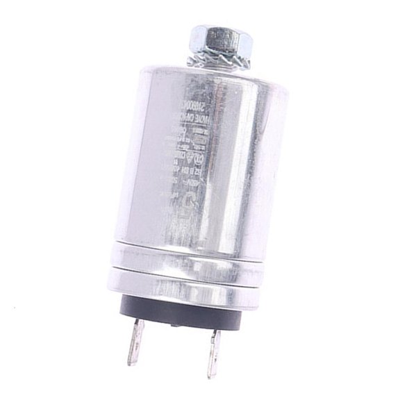 Dishwasher Motor Repair Capacitor Replacement 3uF 450VAC, Two Terminal Ends with Top Mount Post for Service Maintenance Review Details