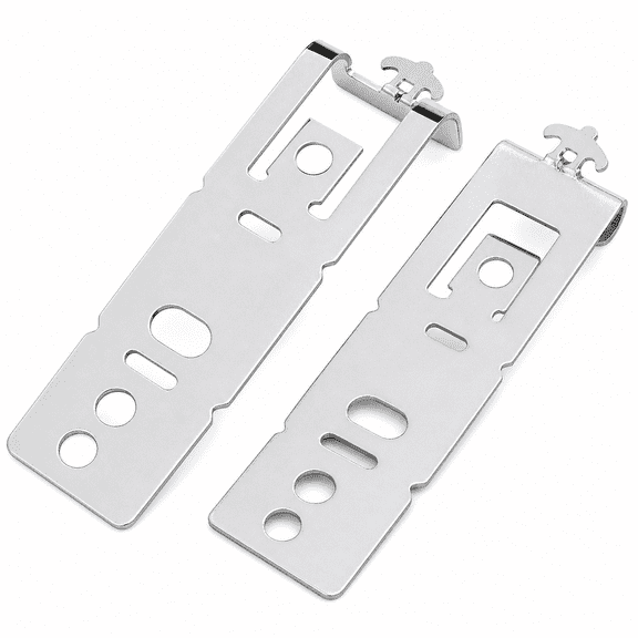 Dishwasher Mounting Bracket Kit, Under Counter Fixation, For Appliance Installation, 3.1 Inch, Silver, 2 Pieces