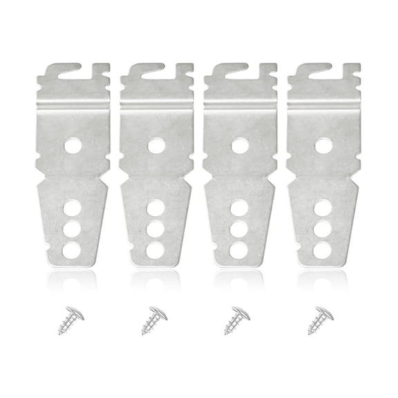 Dishwasher Mounting Bracket with Screws Under Counter Installation Clips Dishwasher Clips Replacement Part Accessories