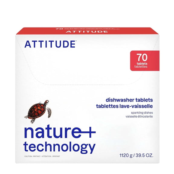 Dishwasher Pods, Plant-Based & Vegan, Phosphate-Free Detergent Tablets, Naturally Derived, Unscented, 70 Count