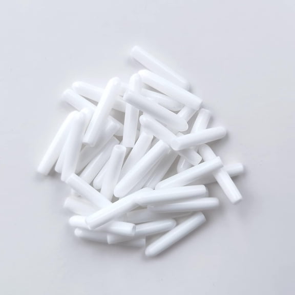 Dishwasher Rack Caps,100 Pieces Prong Rack Caps Dishwasher Protection Prongs Cutlery Basket Protective Cover PVC Tip Tine Cover Just Push On Cap for All Dish Baskets(White)