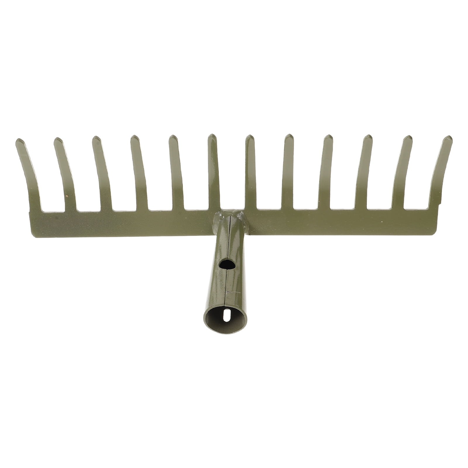 Garden Heavy Duty Metal Steel Rake Head Stone Camp Thatch Grass Plant ...