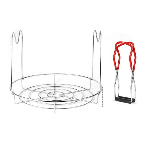 Dishwasher Safe Canning Jar Rack Canning Rack Stainless Steel Canning Jar Rack and Canning Tongs for Regular Mouth and Wide Mouth Jars Ball Jars Canning Jars