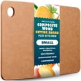 thumbnail image 1 of Dishwasher Safe Cutting Board for Kitchen, Composite Wood Chopping Board, Thin Lightweight Heat Resistant BPA-Free Cutting Board for Meal Prep, Small 11.5 x 9 in, Natural, 1 of 12