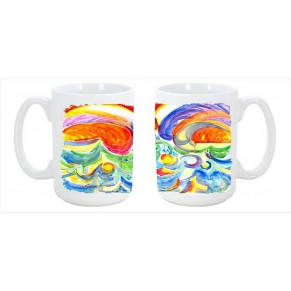 Dishwasher Safe Microwavable Ceramic Coffee Mug 15 oz.