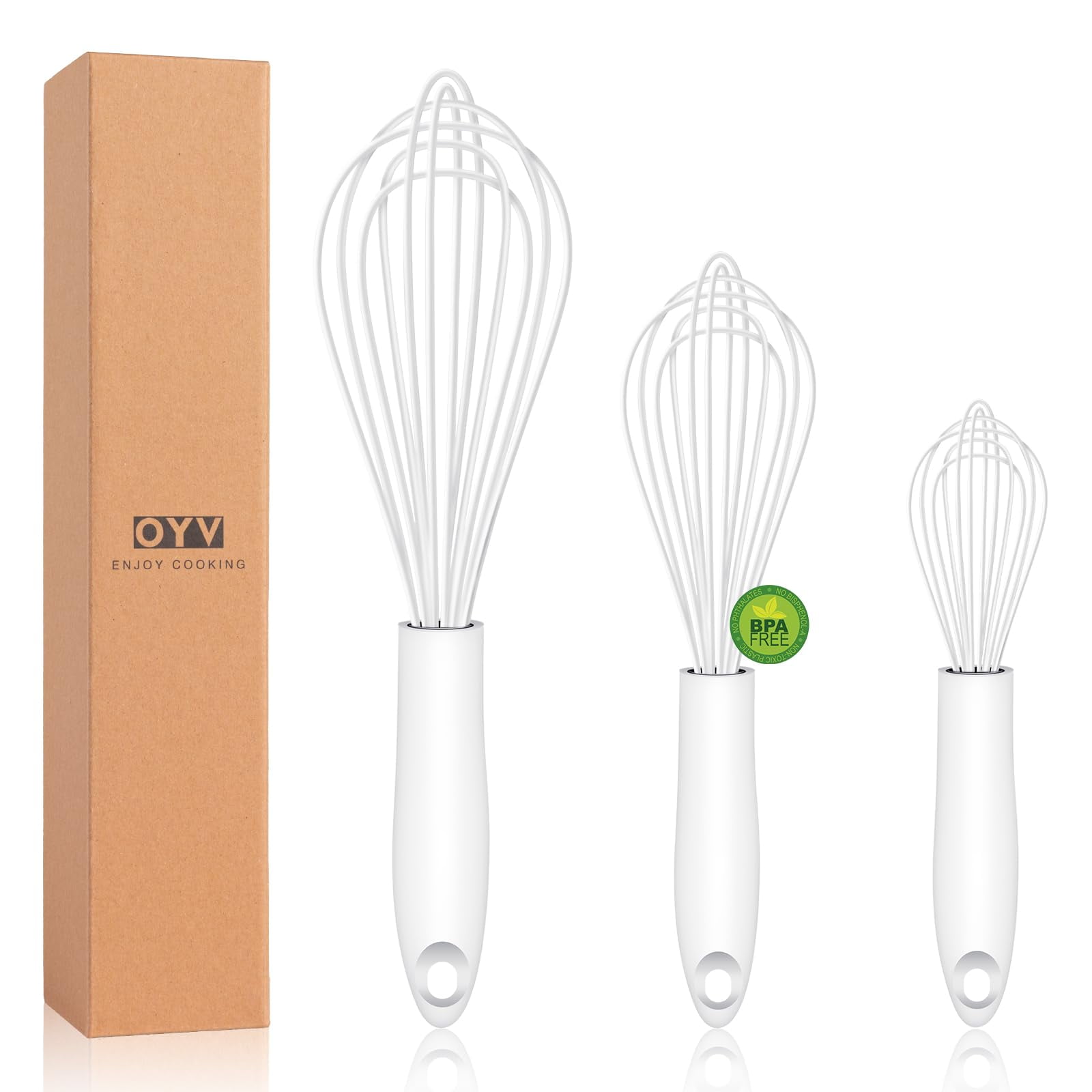 Dishwasher Safe Silicone Whisk, Sealed Waterproof Design, Professional ...