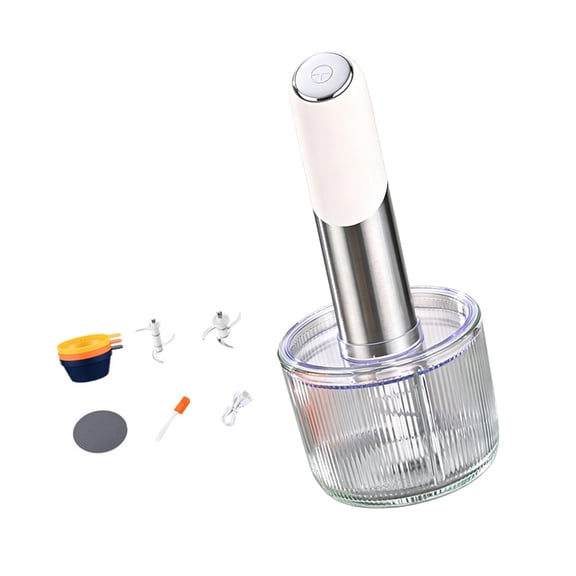 Dishwasher Safe Small Processor Make Smooth Purees Dips Dressings Electric Vegetable Dicer Stainless Steel Texture