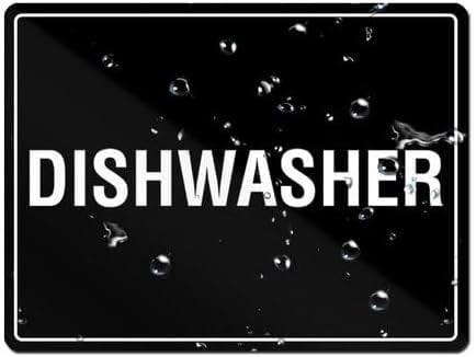 Dishwasher Sign, 8 X 6 Inches Acrylic Warning Sign, Door Wall Labels ...