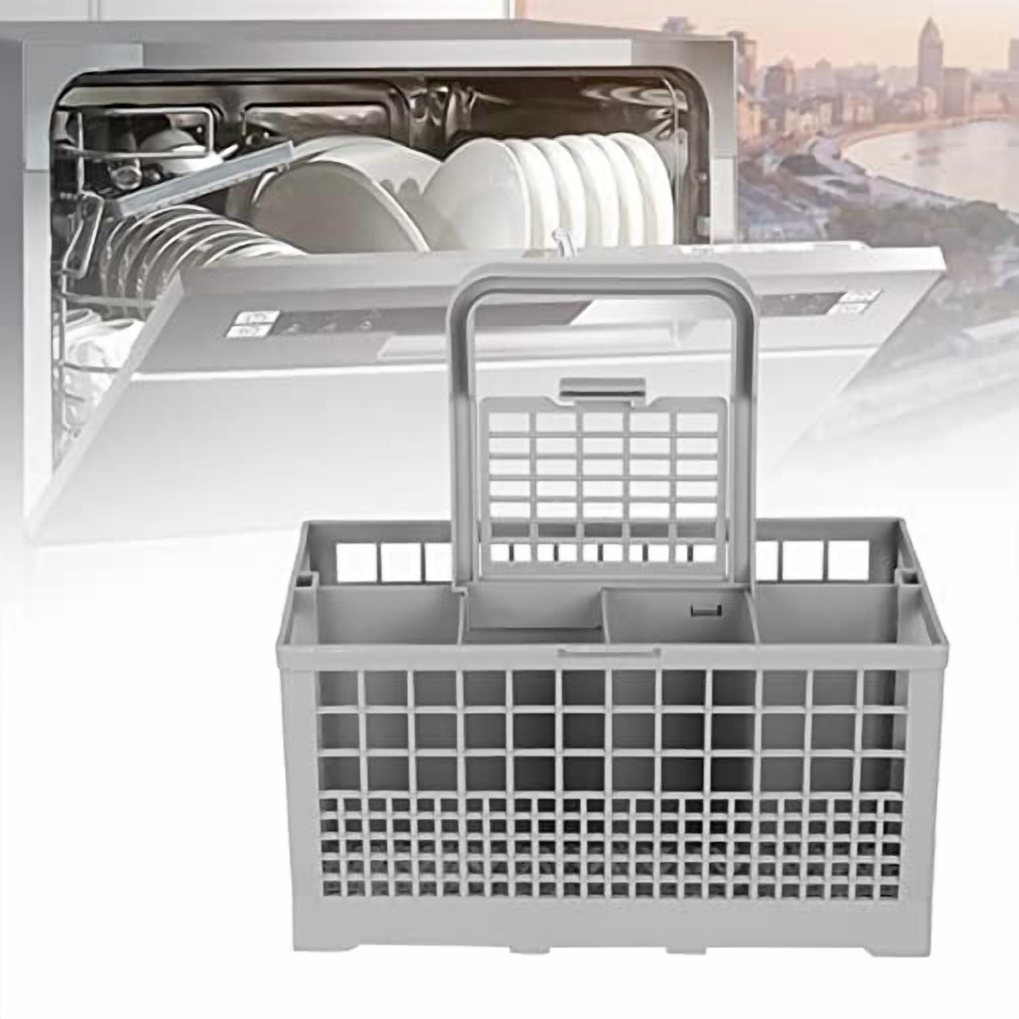 Dishwasher Silverware Cutlery Basket Replacement Utensil Cutlery Basket for Washing Drying Storing