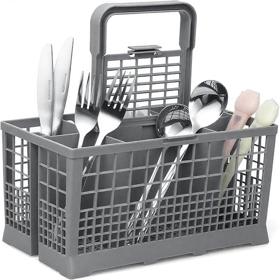 Dishwasher Silverware Cutlery Basket for utensils Compatible with most brands- GE, Whirlpool, Samsung, BOSCH, Maytag, KitchenAid, Kenmore