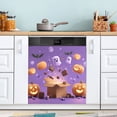 thumbnail image 1 of Dishwasher Sticker Dishwasher Cover Magnet Refrigerator Home Decorative Art Kitchen Panel Decal Halloween-themed Box Opening 23x26 Inch, 1 of 6