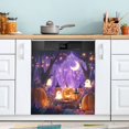 thumbnail image 1 of Dishwasher Sticker Dishwasher Cover Magnet Refrigerator Home Decorative Art Kitchen Panel Decal Whimsical Cartoon Halloween Scene 23x26 Inch, 1 of 6
