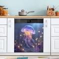 thumbnail image 1 of Dishwasher Sticker Magnetic Dishwasher Sticker Magnetic Decorative Sticker Refrigerator Sticker Dishwasher Decorative Stickers Blue Jellyfish Glow, 1 of 6