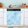 thumbnail image 1 of Dishwasher Sticker Magnetic Dishwasher Sticker Magnetic Decorative Sticker Refrigerator Sticker Dishwasher Decorative Stickers Blue Snowflakes, 1 of 6