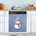 thumbnail image 1 of Dishwasher Sticker Magnetic Dishwasher Sticker Magnetic Decorative Sticker Refrigerator Sticker Dishwasher Decorative Stickers Blue Snowman, 1 of 6