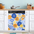 thumbnail image 1 of Dishwasher Sticker Magnetic Dishwasher Sticker Magnetic Decorative Sticker Refrigerator Sticker Dishwasher Decorative Stickers Cheerful Flower Pattern Design, 1 of 6