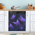 thumbnail image 1 of Dishwasher Sticker Magnetic Dishwasher Sticker Magnetic Decorative Sticker Refrigerator Sticker Dishwasher Decorative Stickers Dreamy Purple Butterflies Art, 1 of 6