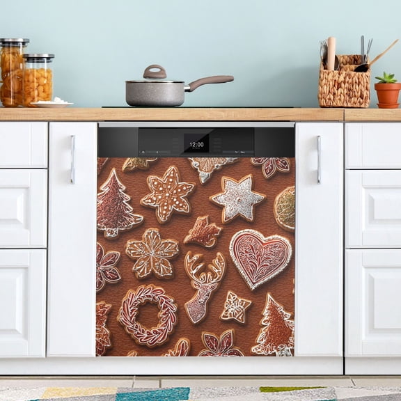 Dishwasher Sticker Magnetic Dishwasher Sticker Magnetic Decorative Sticker Refrigerator Sticker Dishwasher Decorative Stickers Gingerbread Cookies