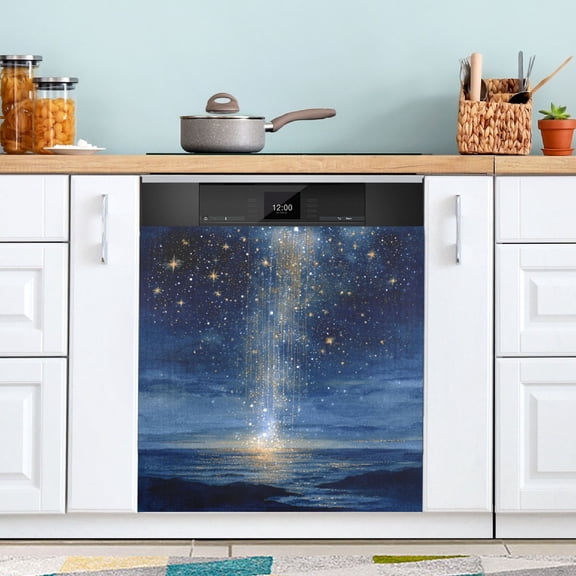 Dishwasher Sticker Magnetic Dishwasher Sticker Magnetic Decorative Sticker Refrigerator Sticker Dishwasher Decorative Stickers Meteor Sea