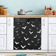 thumbnail image 1 of Dishwasher Sticker Magnetic Dishwasher Sticker Magnetic Decorative Sticker Refrigerator Sticker Dishwasher Decorative Stickers Moonlight Bat Background, 1 of 6