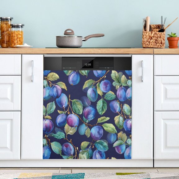 Dishwasher Sticker Magnetic Dishwasher Sticker Magnetic Decorative Sticker Refrigerator Sticker Dishwasher Decorative Stickers Plums