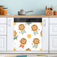 thumbnail image 1 of Dishwasher Sticker Magnetic Dishwasher Sticker Magnetic Decorative Sticker Refrigerator Sticker Dishwasher Decorative Stickers Yellow Lion Seamless, 1 of 6