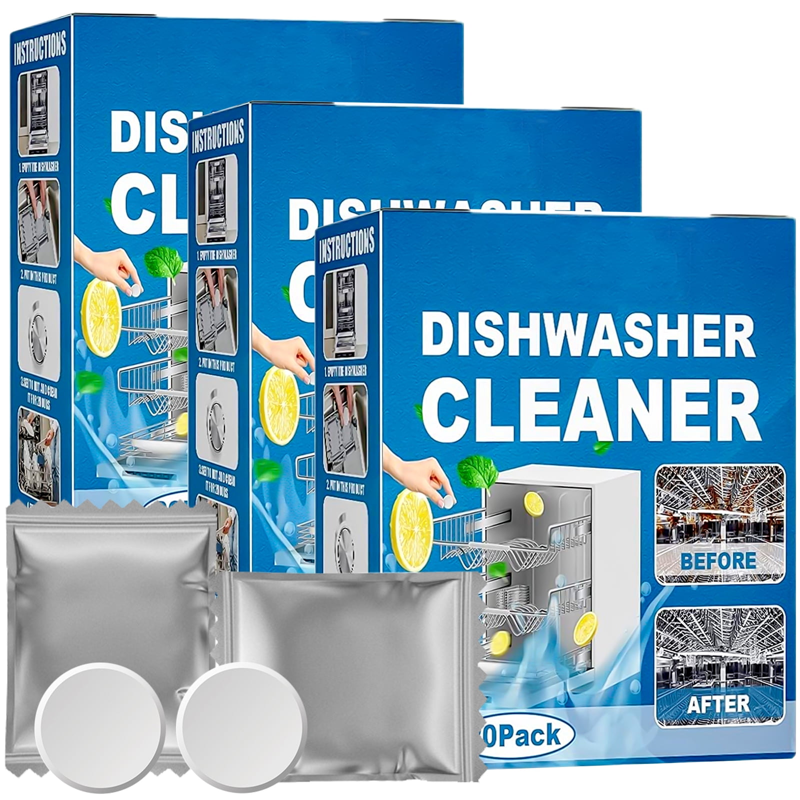 Dishwasher Tablets,Dishwasher Cleaning Tablets Removes Limescale Build