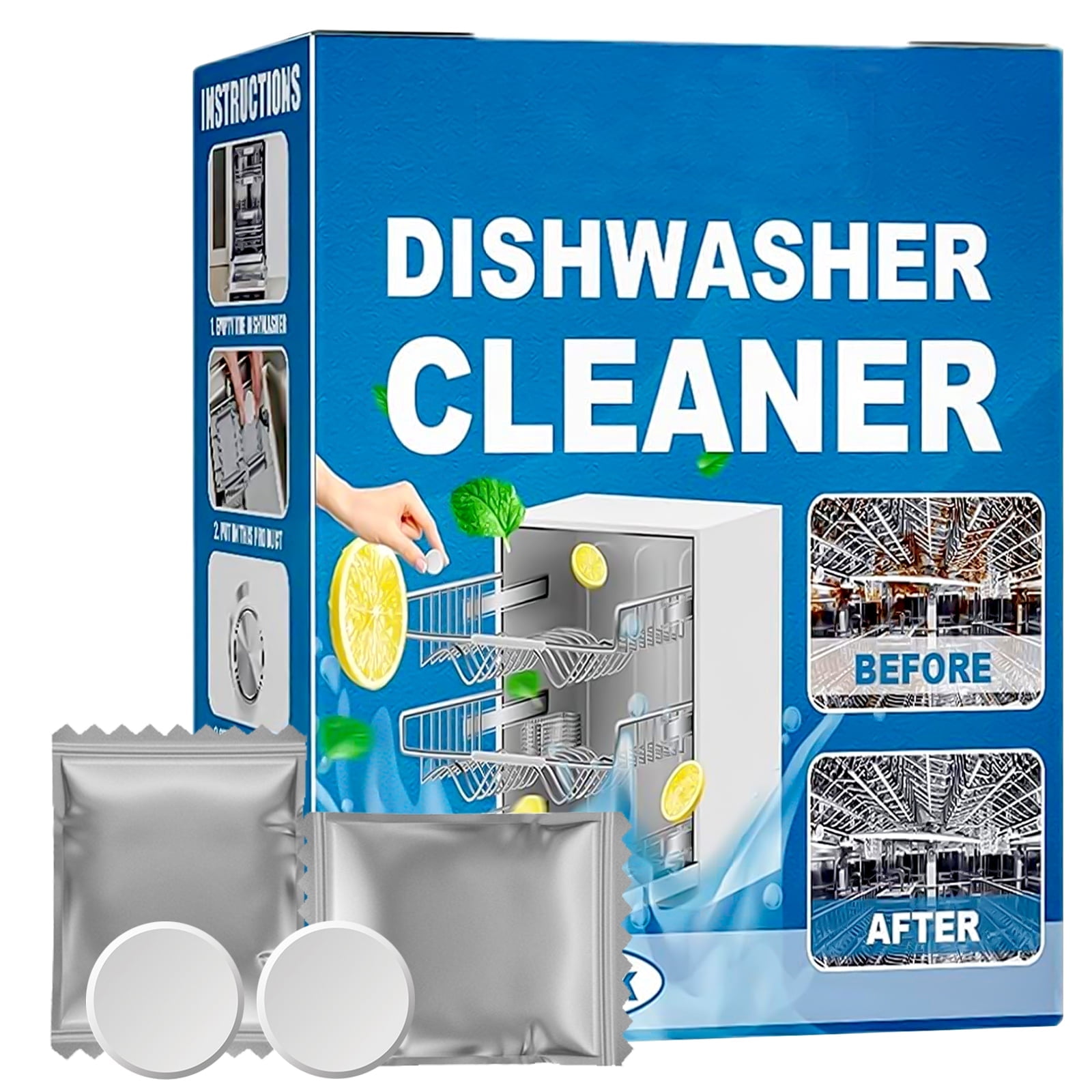 Dishwasher Tablets,Dishwasher Cleaning Tablets Removes Limescale Build