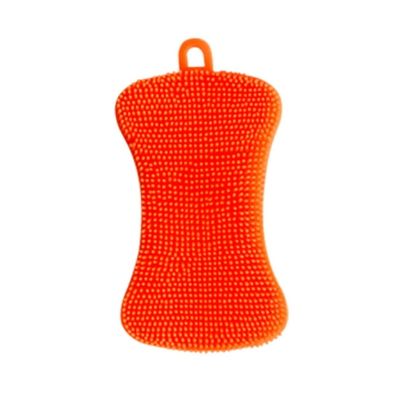 Dishwashing Brush, Yannianjz Super Soft Dishwashing Brush, Thickened Cleaning Brush with Soap Pad, Kitchen Scrubbing Pad for Pots Pans, Double-Sided Powerful Clean, Food Grade