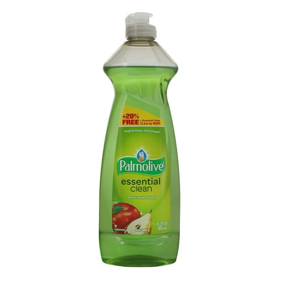 Dishwashing Liquid Soap, Essential Clean | Fragnance, Apple Pear Scent |45.6 fl oz | Pack of 3 (Value Pack)