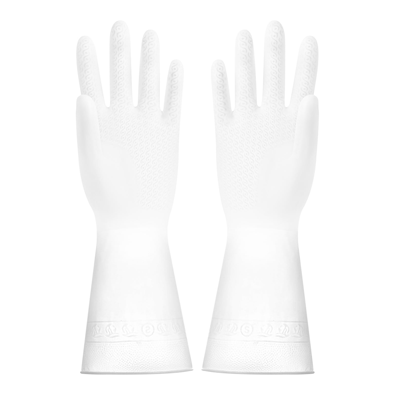 Dishwashing Rubber Gloves For Cleaning Plastic Durable 1 Pairs