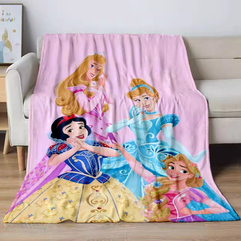 Disiiney Princess Printed Flannel Blanket King SizeThrow Office
