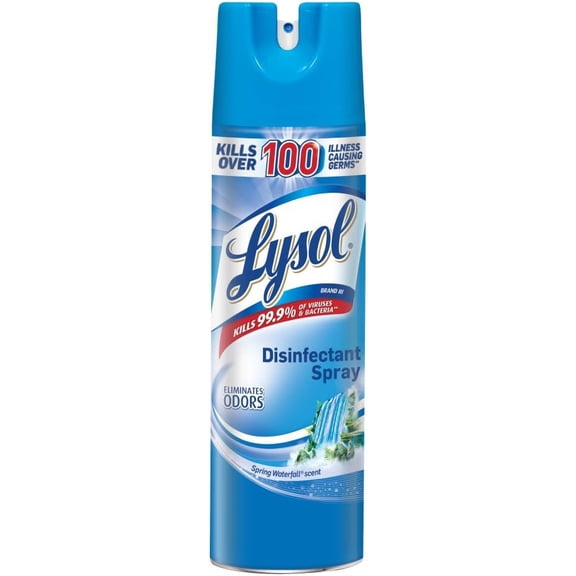 Disinfectant Aerosol Spray, Spring Waterfall Scent, 19 Ounces (Case of 12)