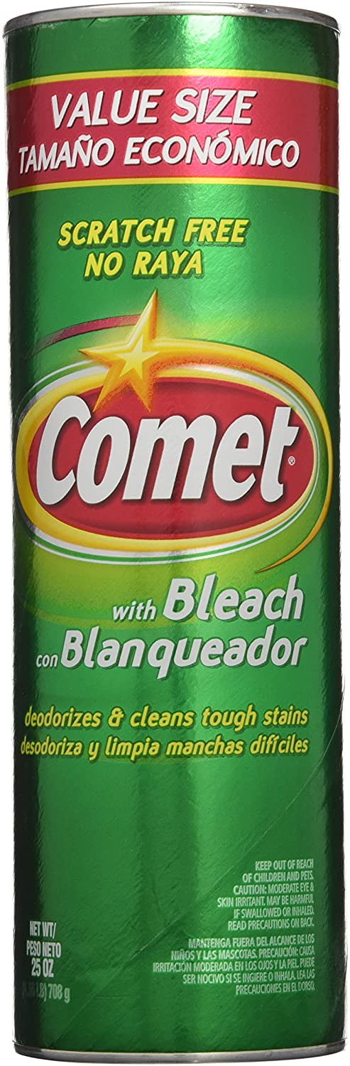 Disinfectant Cleanser with Bleach 21 oz - 6 Pack. Comet Lemon Fresh Stains Remover