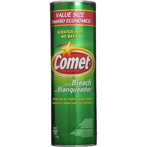 Disinfectant Cleanser with Bleach 21 oz - 6 Pack. Comet Lemon Fresh Stains Remover
