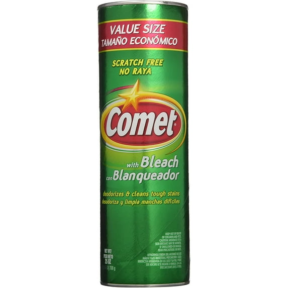 Disinfectant Cleanser with Bleach 21 oz - 6 Pack. Comet Lemon Fresh Stains Remover