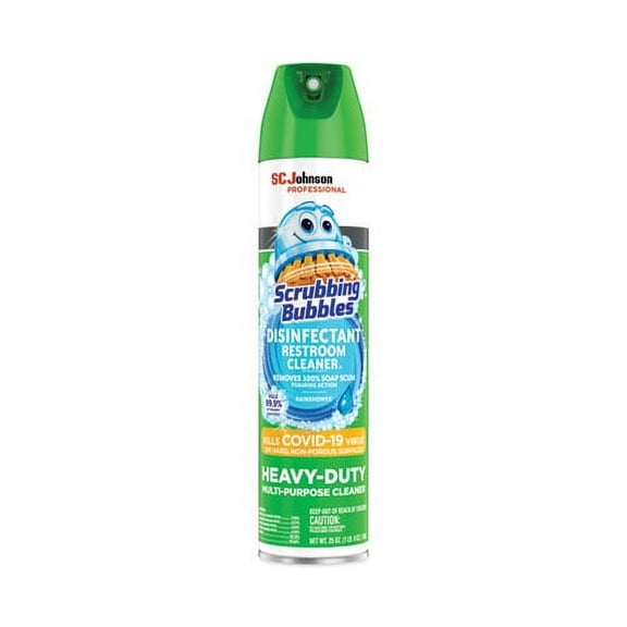 Disinfectant Restroom Cleaner Ii, Rain Shower Scent, 25 Oz Aerosol Spray | Bundle of 2 Each