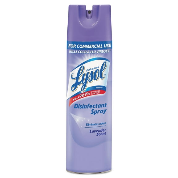 Professional Lysol Disinfectant Spray Lavender 19 oz Aerosol 12 Cans/Carton 89097CT