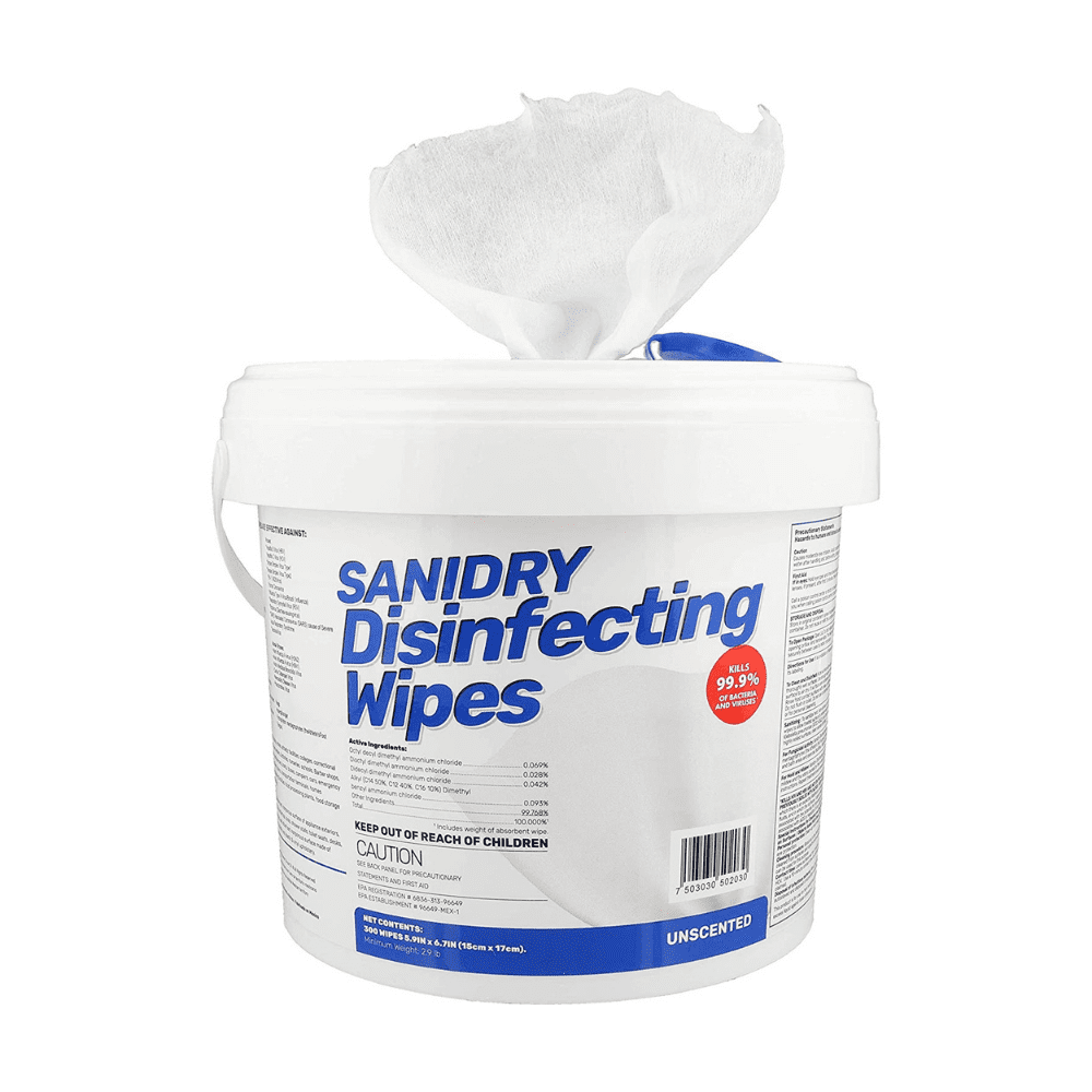 Rosmar Disinfecting Wipes,Unscented,White EXP-8001