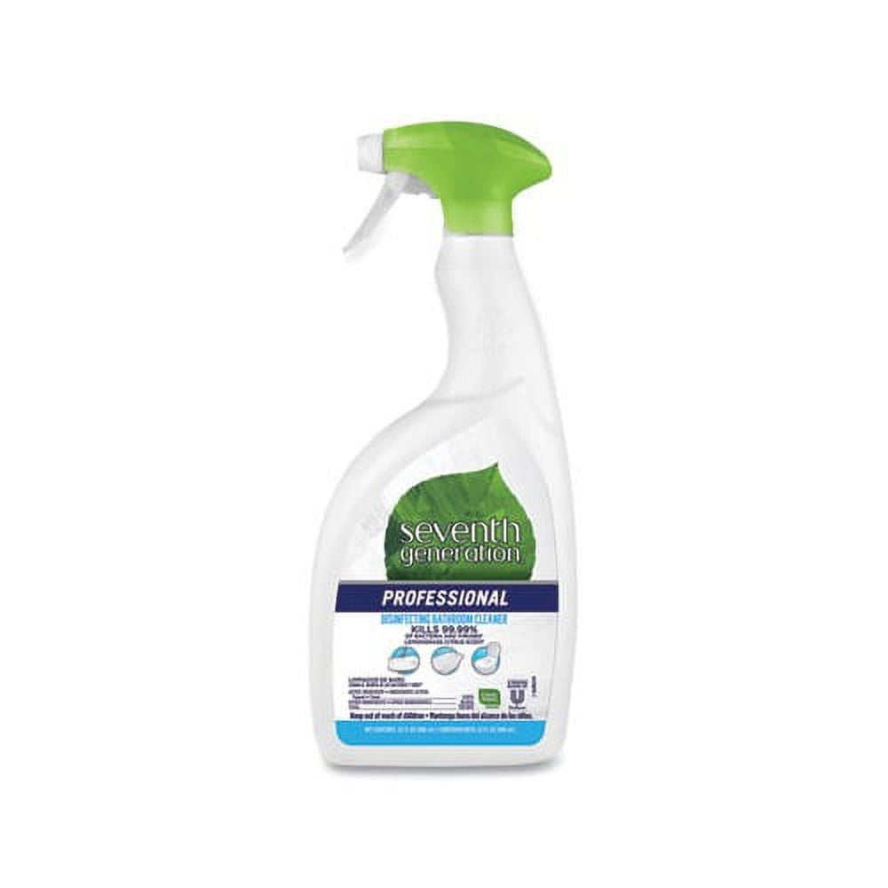 Disinfecting Bathroom Cleaner Lemongrass Citrus, 32 oz Spray Bottle, 4/Carton